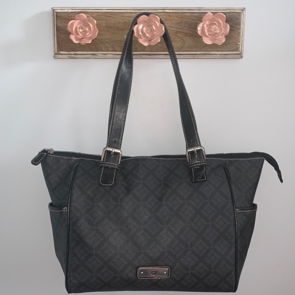 ~SOLD~ Faux Leather Tote - Picture 1 of 3